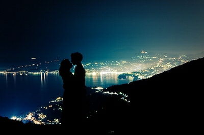 夜景，恋人