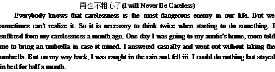 我再也不精心了I will Never 