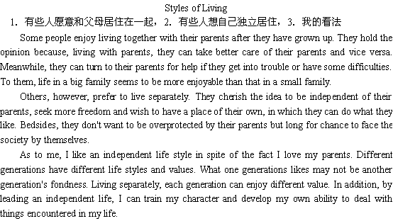 关于生活风格Styles of Livi